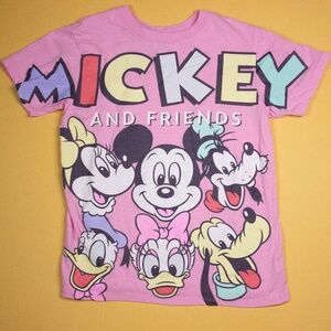 Disney Mickey House Mickey and Friends Pink T-Shirt Women's Size XS